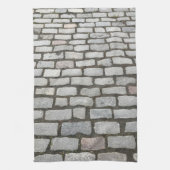 Brick Cobblestone Street Pathway Natuur Foto Theedoek (Verticaal)