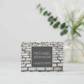 Brick Cobblestone Street Pathway Natuur Foto Visitekaartje (Staand voorkant)