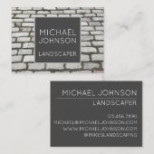 Brick Cobblestone Street Pathway Natuur Foto Visitekaartje (Voorkant / Achterkant)