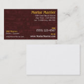 Brick Construction Visitekaartje (Voorkant / Achterkant)