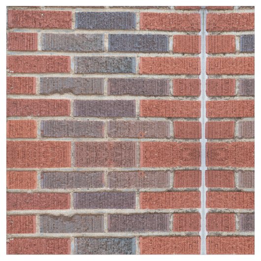 Brick Cotton Fabric Stof (Close Up)