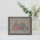 Brick Country Church Briefkaart (Staand voorkant)