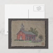 Brick Country Church Briefkaart (Voorkant / Achterkant)