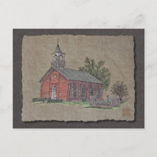 Brick Country Church Briefkaart