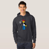 Brick Dance (met getto-blaster) Hoodie (Voorkant volledig)