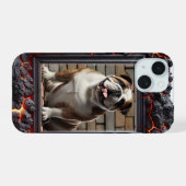 Brick de bulldog telefoonhoesje iPhone 15 case (Achterkant horizontaal)