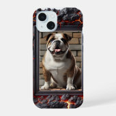 Brick de bulldog telefoonhoesje iPhone 15 case (Achterkant)