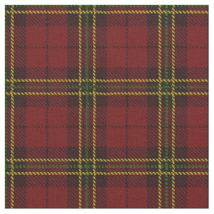 Brick deep Red plaid yellow/green & black stries Stof