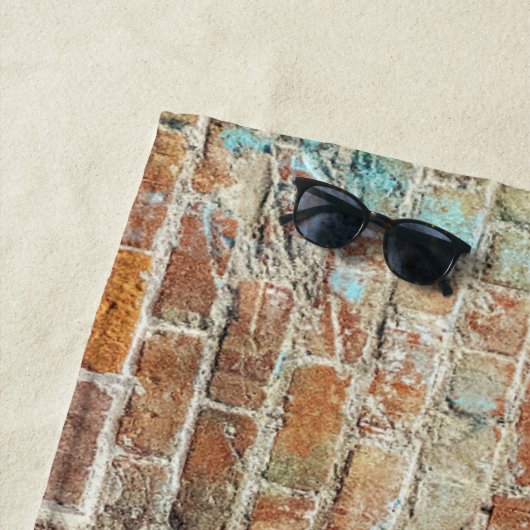 Brick Design Beach Towel Strandlaken (In situ)