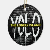 Brick Drip Keramisch Ornament (Links)