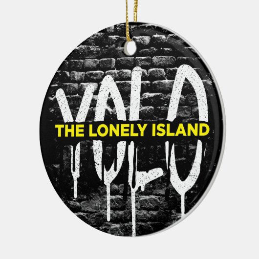 Brick Drip Keramisch Ornament (Links)