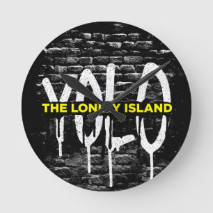 Brick Drip Ronde Klok