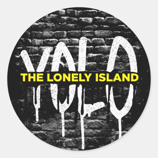 Brick Drip Ronde Sticker (Voorkant)