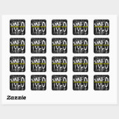 Brick Drip Vierkante Sticker (Vel)