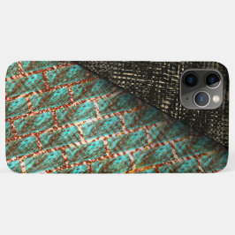 Brick-effect lichtblauw, donkerbruin detail Case-Mate iPhone case