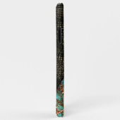 Brick-effect lichtblauw, donkerbruin detail Case-Mate iPhone case (Achterkant/rechts)