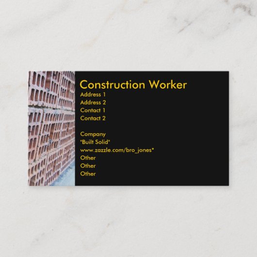 Brick en Mortar Visitekaartje (Voorkant)