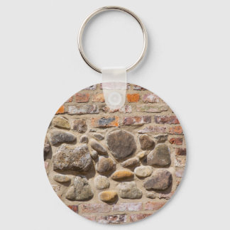 Brick en stenen muur sleutelhanger