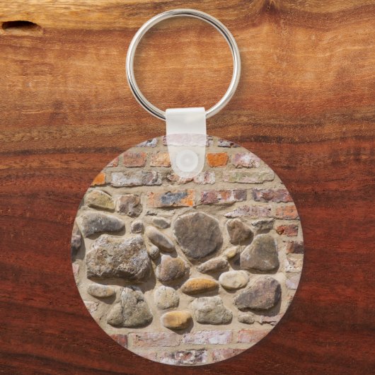Brick en stenen muur sleutelhanger (Voorkant)