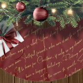 Brick Gold Kerst Typografie Patroon #36 ID1009 Kerstboom Rok