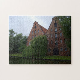 Brick gothic Architecture, Lubeck, Duitsland Legpuzzel