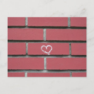 Brick Heart Briefkaart