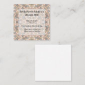 Brick Home Construction Paver Services Vierkante Visitekaartje (Voorkant / Achterkant)