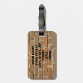 Brick House Bagagelabel (Achterkant verticaal)