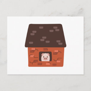 Brick House Pig Briefkaart