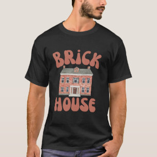 Brick House Retro 70's stijl kostuum thema T-shirt