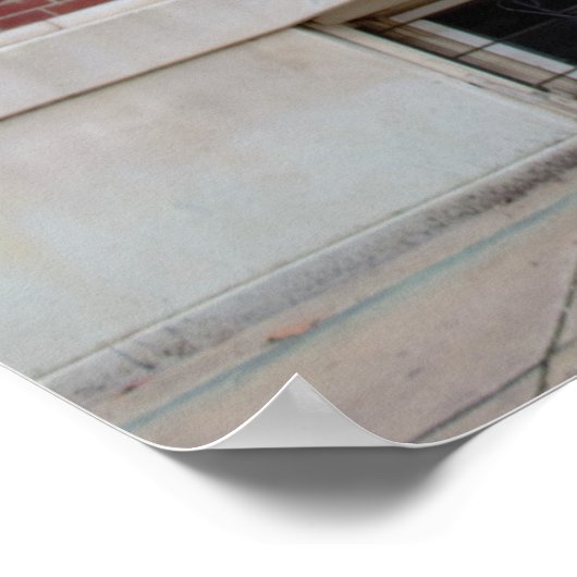 Brick Houses Red Deuren Poster (Hoek)