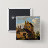 Brick Houses Vierkante Button 5,1 Cm (Voorkant /achterkant)