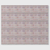 Brick in de wand die papier wikkelt (Vlak)