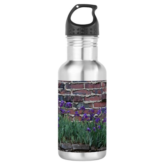 Brick & Iris Water Fles (Voorkant)