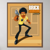 Brick Johnson. Privé Dick. Poster (Voorkant)