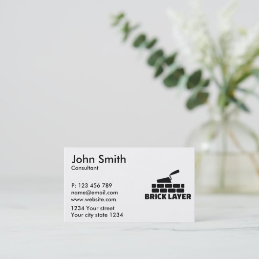 Brick-laag Visitekaartje (Staand voorkant)