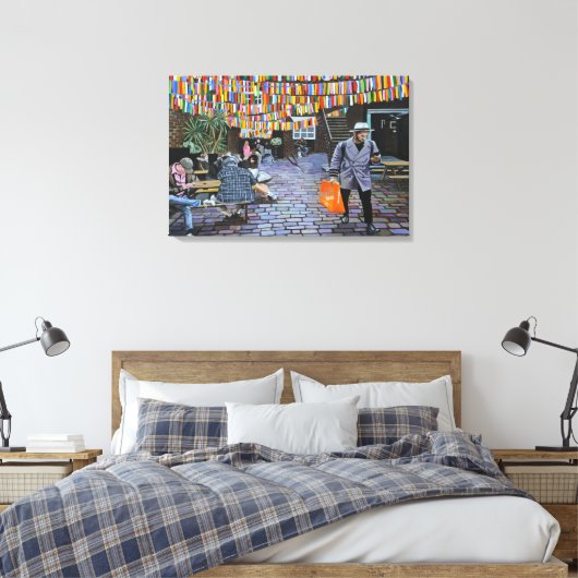 Brick Lane Canvas Afdruk (Insitu (Slaapkamer))