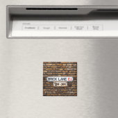 Brick Lane E1 Fridge Magnet Square (Insitu (Vaatwasser))
