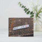 Brick Lane - Londen - Street Sign - Briefkaart (Staand voorkant)