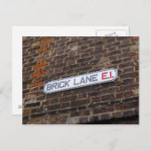 Brick Lane - Londen - Street Sign - Briefkaart (Voorkant / Achterkant)