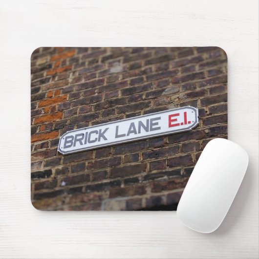 Brick Lane - Londen - Street Sign - Muismat (Met muis)