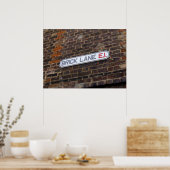 Brick Lane - Londen - Street Sign - Poster (Keuken)