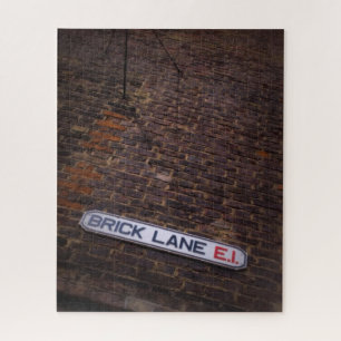 Brick Lane - London Street Sign - 16x20 - 520 pc Legpuzzel