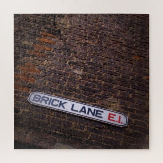 Brick Lane - London Street Sign - 20x20 - 676 pcs Legpuzzel (Verticaal)