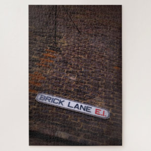 Brick Lane - London Street Sign - 20x30 - 1014 pcs Legpuzzel