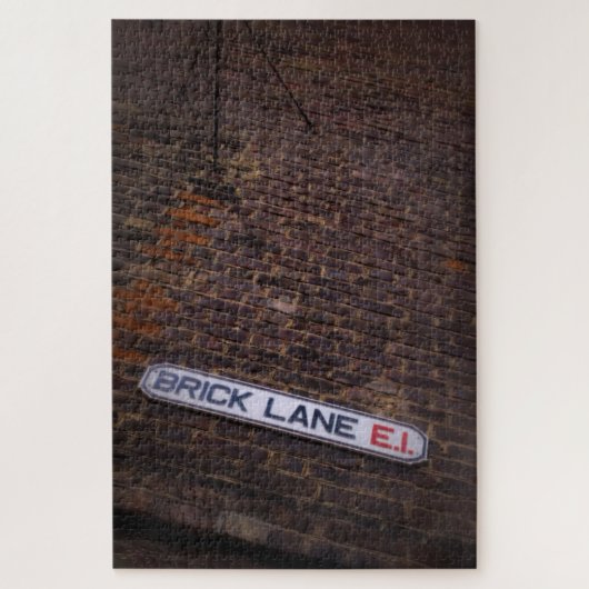 Brick Lane - London Street Sign - 20x30 - 1014 pcs Legpuzzel (Verticaal)