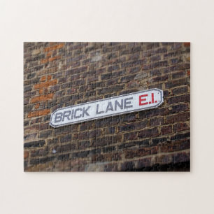 Brick Lane - London - Street Sign - Puzzle Legpuzzel