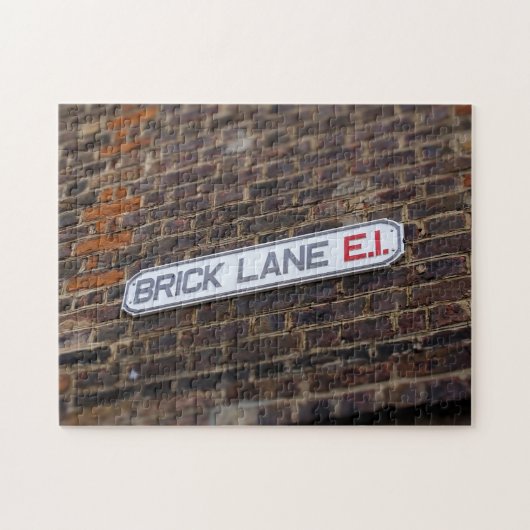 Brick Lane - London - Street Sign - Puzzle Legpuzzel (Horizontaal)