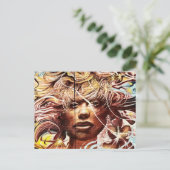 Brick Lane Street Art 1109 Briefkaart (Staand voorkant)