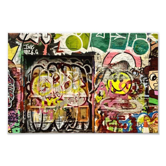 Brick Lane Street Art London (1119) Foto Afdruk (Voorkant)